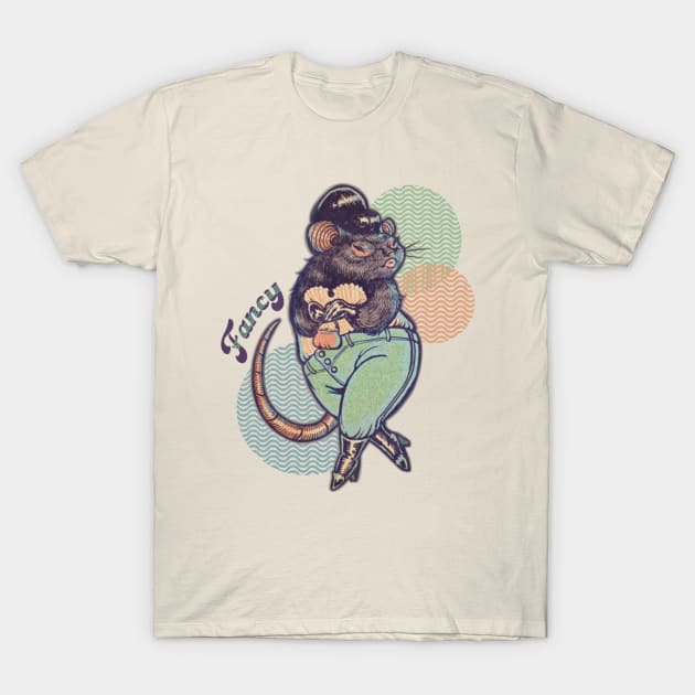 Fancy Rat Doo-Wop T-Shirt by Paintdead